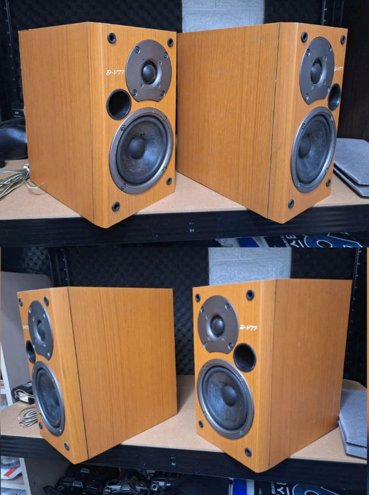 온쿄 중소형 빈티지 스피커 1조 D-V77 이미지