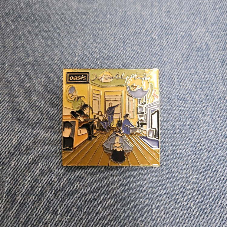 오아시스 금속 뱃지 일괄--1