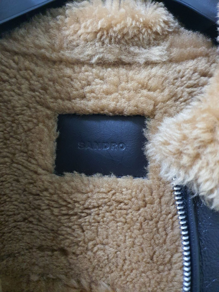 (새상품) 산드로 남성 시어링 무스탕--6