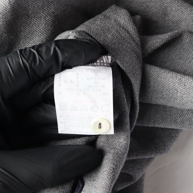 라코스테 그레이 스몰로고 슬림핏 반팔 카라티 폴로 티셔츠 M--5