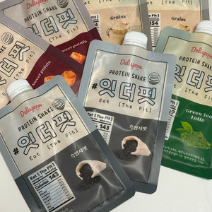 잇더핏 프로틴 쉐이크 7개입 ( 흑임자2 + 미숫가루2 + 고구마2 + 녹차1 )
