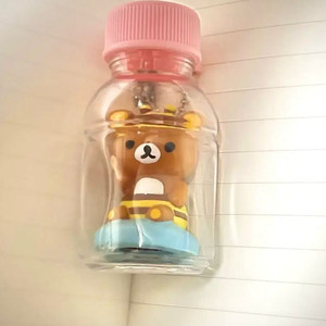 레어) 리락쿠마 코리락쿠마 꿀벌 벌꿀 카랴 피규어 보틀 키링 이미지