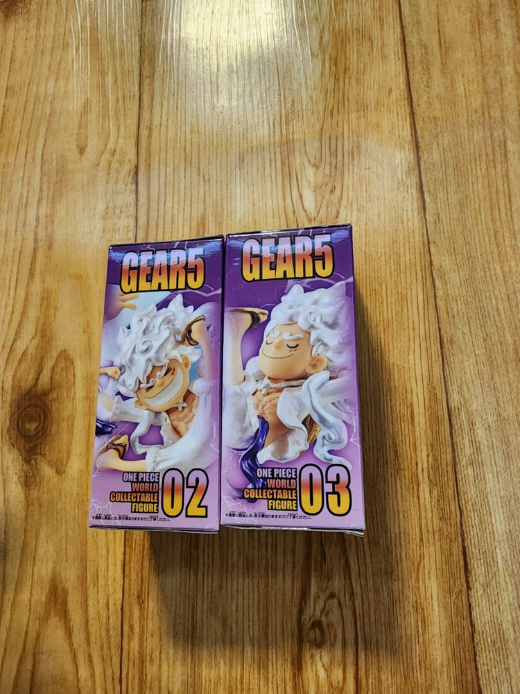 반프레스토 원피스 루피 기어5 월드콜렉터블 피규어 2종--2