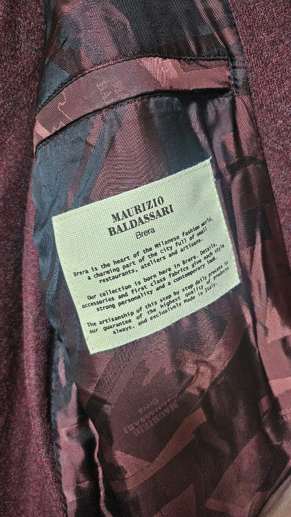 밀라노의 우아함을 입다, 마우리찌오 발다사리 캐시미어 100% 자켓 (105)--5