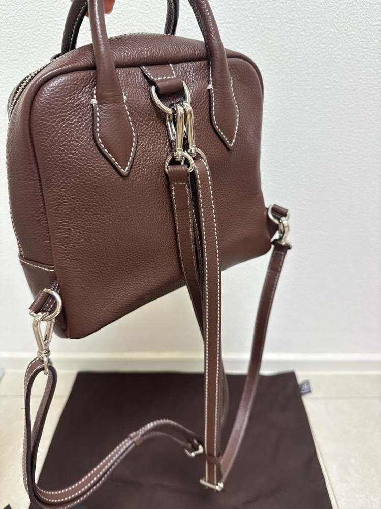 킴스어패럴 띠서울 레옹백팩 쁘띠 초코브라운--1