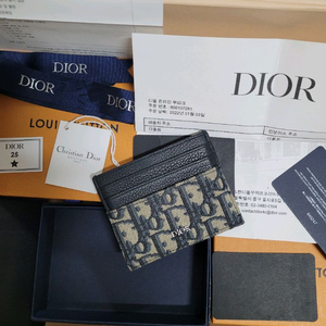 디올 오블이크 카드지갑
