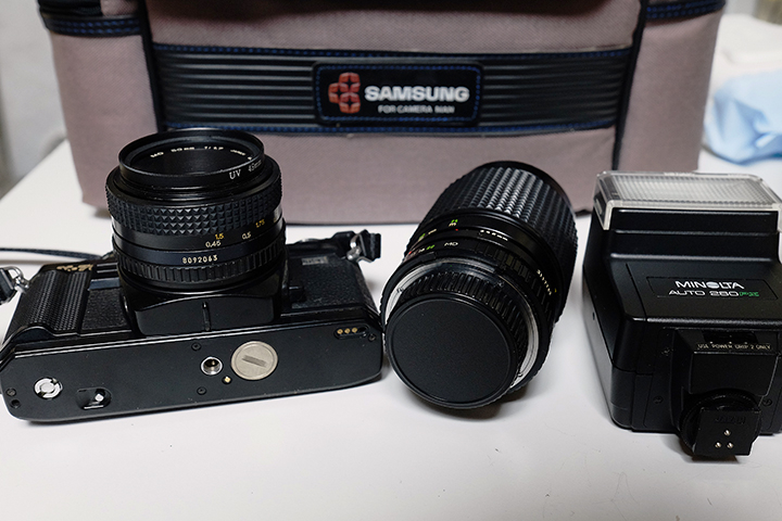 미놀타 x700,x-700 MPS 팝니다(랜즈2개,가방,플레쉬,삼각대)--8