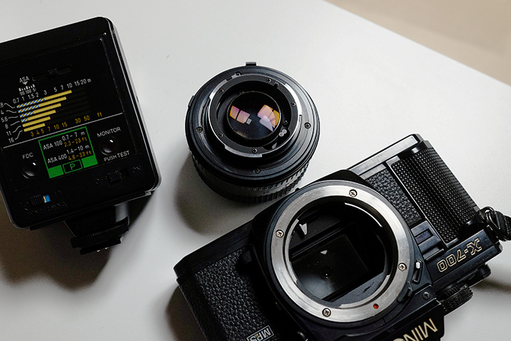 미놀타 x700,x-700 MPS 팝니다(랜즈2개,가방,플레쉬,삼각대)--7
