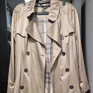 버버리런던 실크 트렌치코트