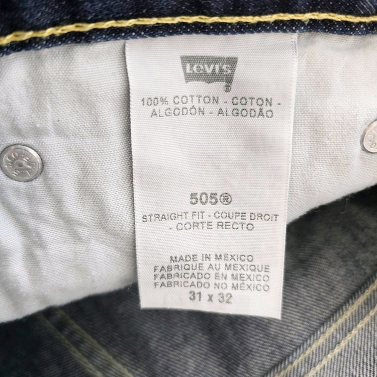 리바이스 505 청바지 데님 사이즈31 R4290--5