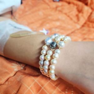 14k진주팔찌 남양진주 아코야진주