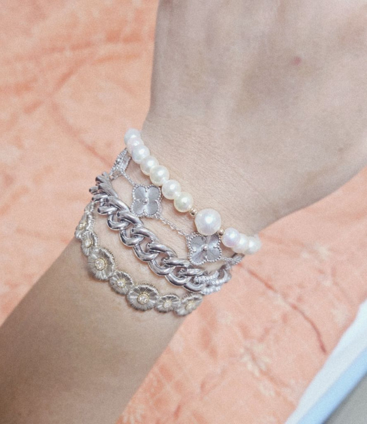 14k진주팔찌 남양진주 아코야진주--7