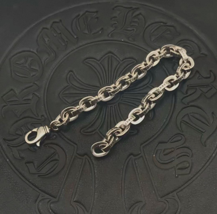 크롬하츠 페이퍼체인 팔찌--1