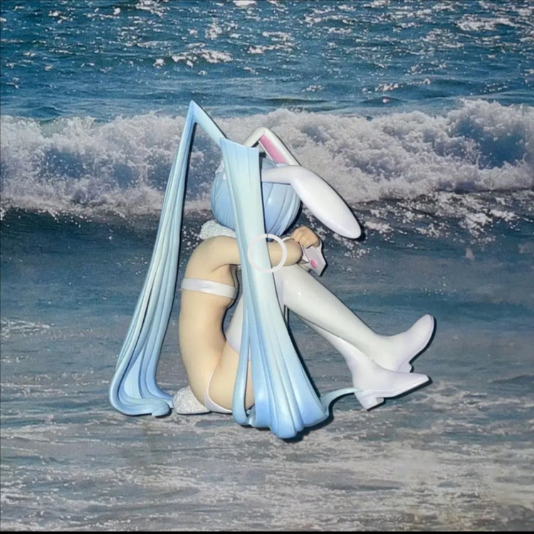 희귀) 마브러브 얼터너티브 야시로 카스미 흰토끼 1/6 고전 피규어--1