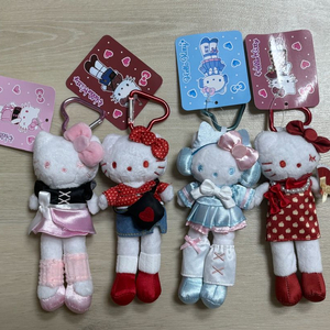 산리오 홍콩 롱다리키티 헬로키티 고고걸 스타일업 마스코트 키링