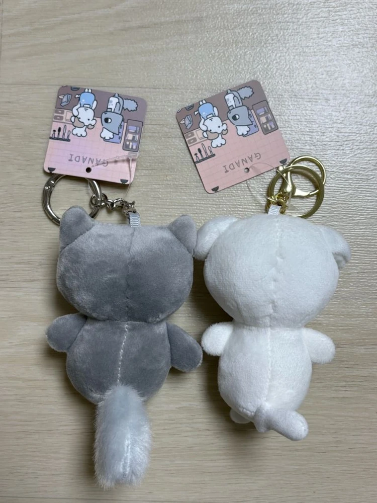 GANADI 가나디 고냐니 인형 키링 화이트/그레이(새상품) 이미지