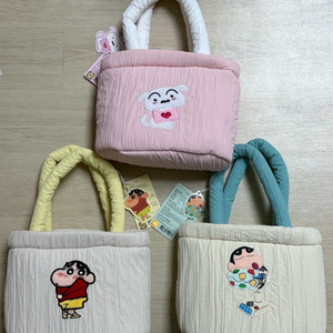 짱구 흰둥이 투톤컬러 골프 숄더백 가방 (새상품) 이미지