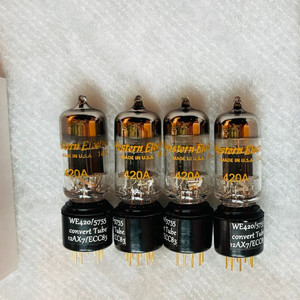 Western Electric 420A/5755 + 변환기→ECC83. NOS NIB 메치콰드 판매