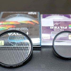 HOYA 크로스 필터 72mm랑 52mm