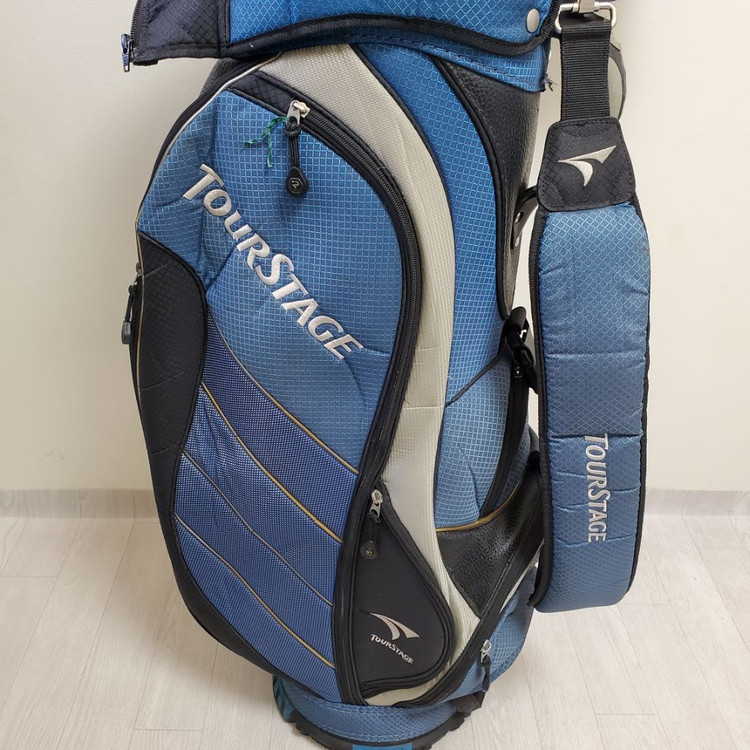 브리지스톤 투어스테이지 캐디백 골프백 골프가방 블루 이미지