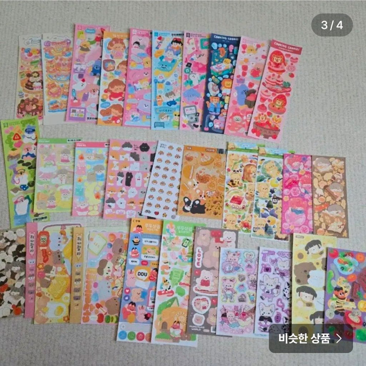 다꾸 씰스티커 105장 mix--2
