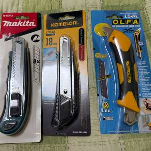 새상품 커터칼 Makita Komelon Olfa 3개