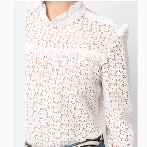 한섬 필로소피 펀칭 레이스 블라우스 55 사이즈 정품