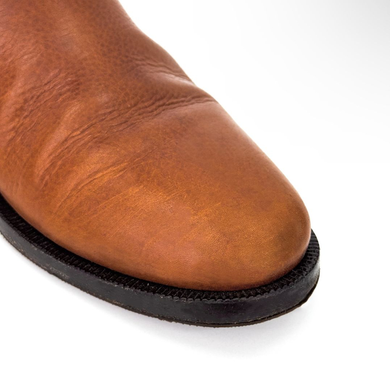 [35] YSL 생로랑 여성 레더 클래식 하이 레그 가죽 롱 부츠 브라운--7