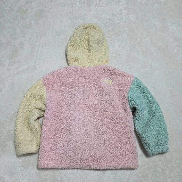 (120)노스페이스 키즈 컬러블록 후리스 집업 이미지