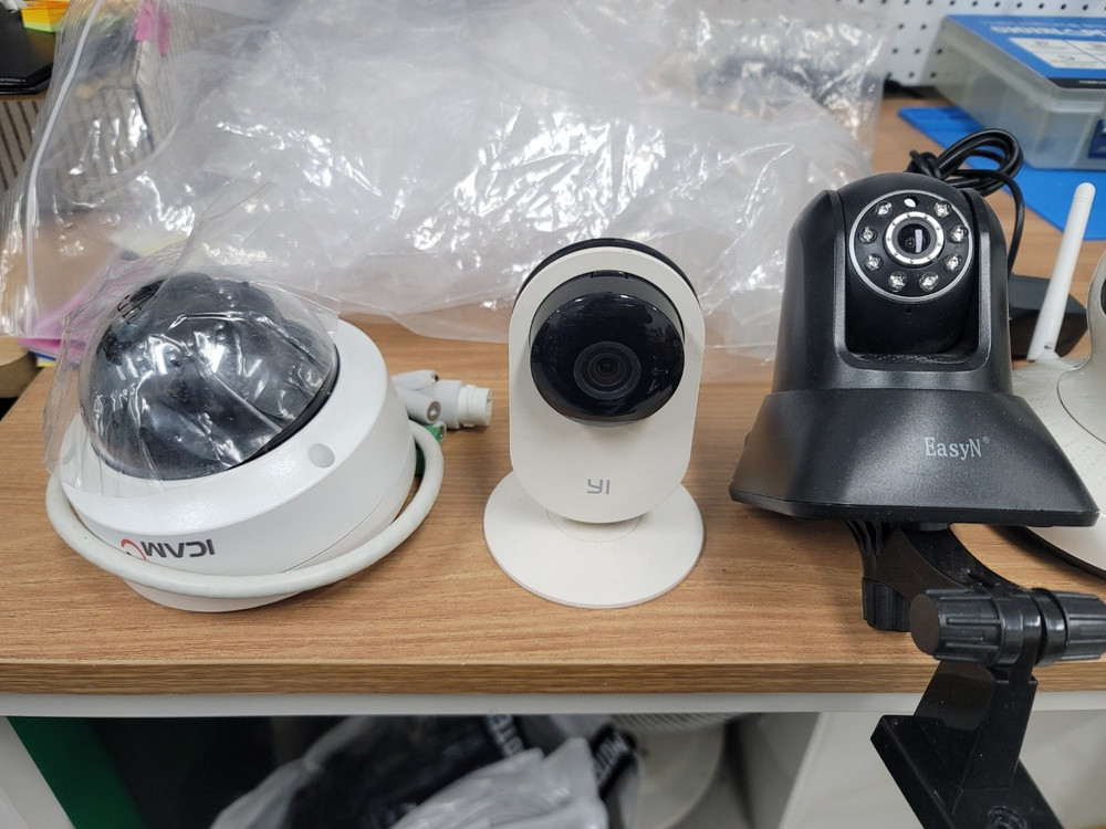 홈캠 이지캠 ES200K 자이젤 허브 TP-LINK 피티링크 POE CCTV 유선 무선 카메라 스피커 등 여러가지--4