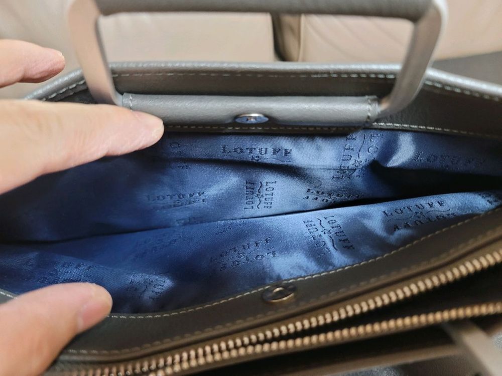 로터프 가죽 서류가방/브리프 케이스/보관만된 새제품--4