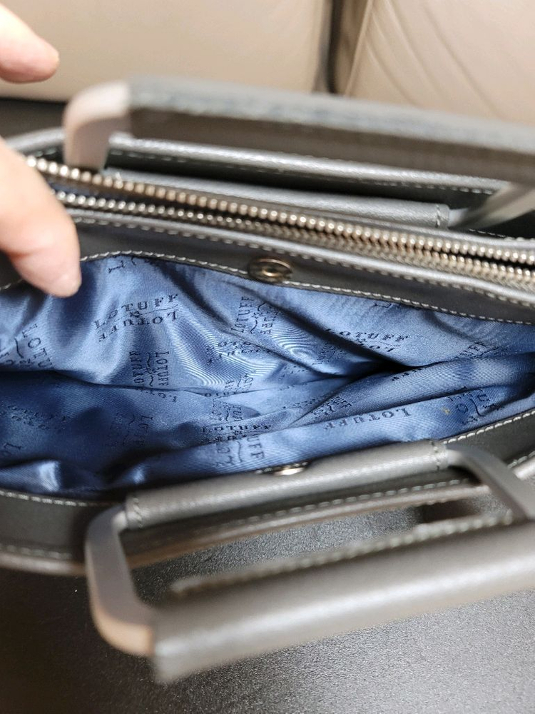 로터프 가죽 서류가방/브리프 케이스/보관만된 새제품--6