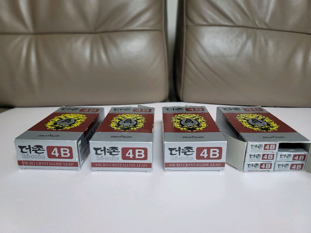 더존 4B 하이-믹심 연필(도화용) 23다스(276개)--1