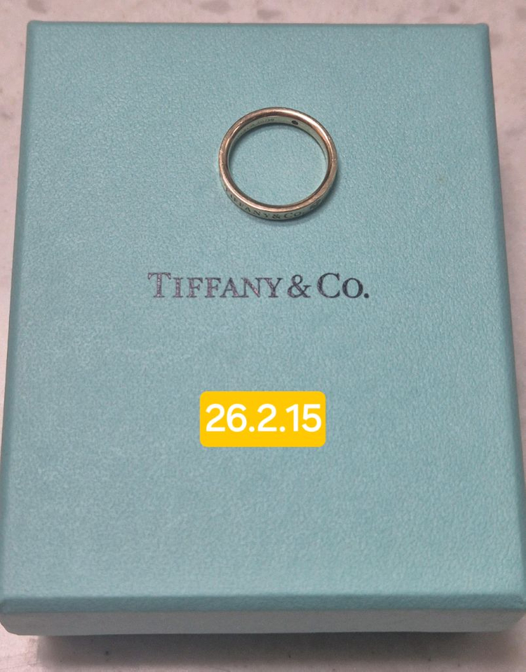 티파니앤코 3P 다이아 반지 로즈골드--1