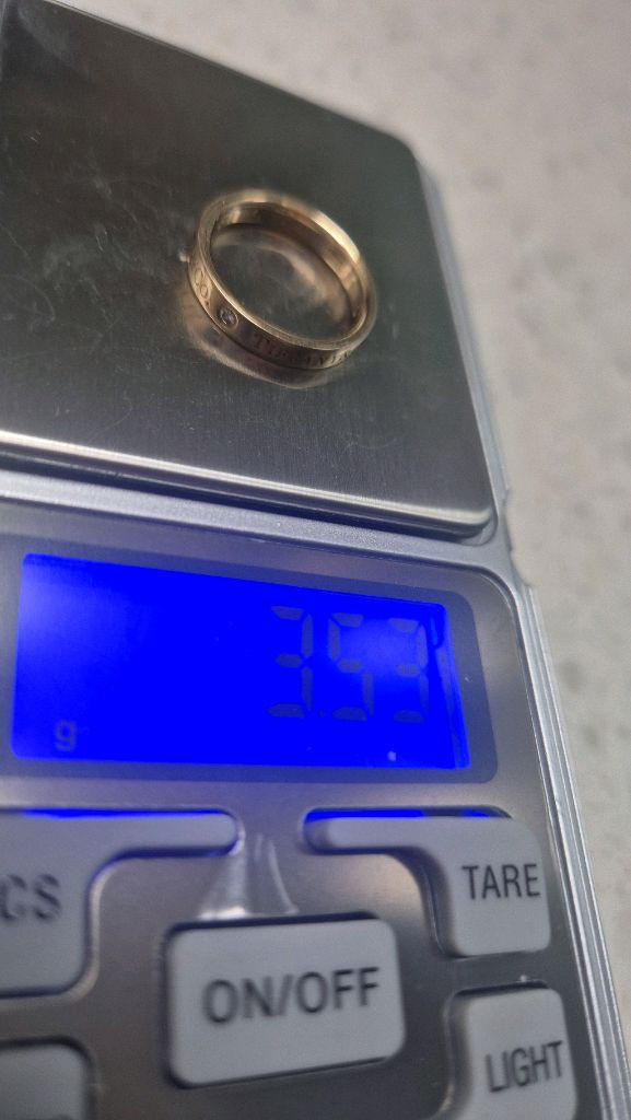 티파니앤코 3P 다이아 반지 로즈골드--4