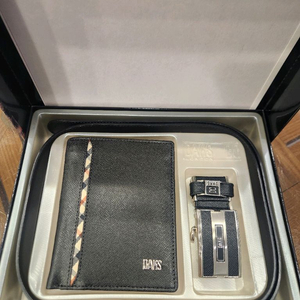 [새상품/풀박스] 닥스(DAKS) 남성 소가죽 지갑 & 자동벨트 선물세트