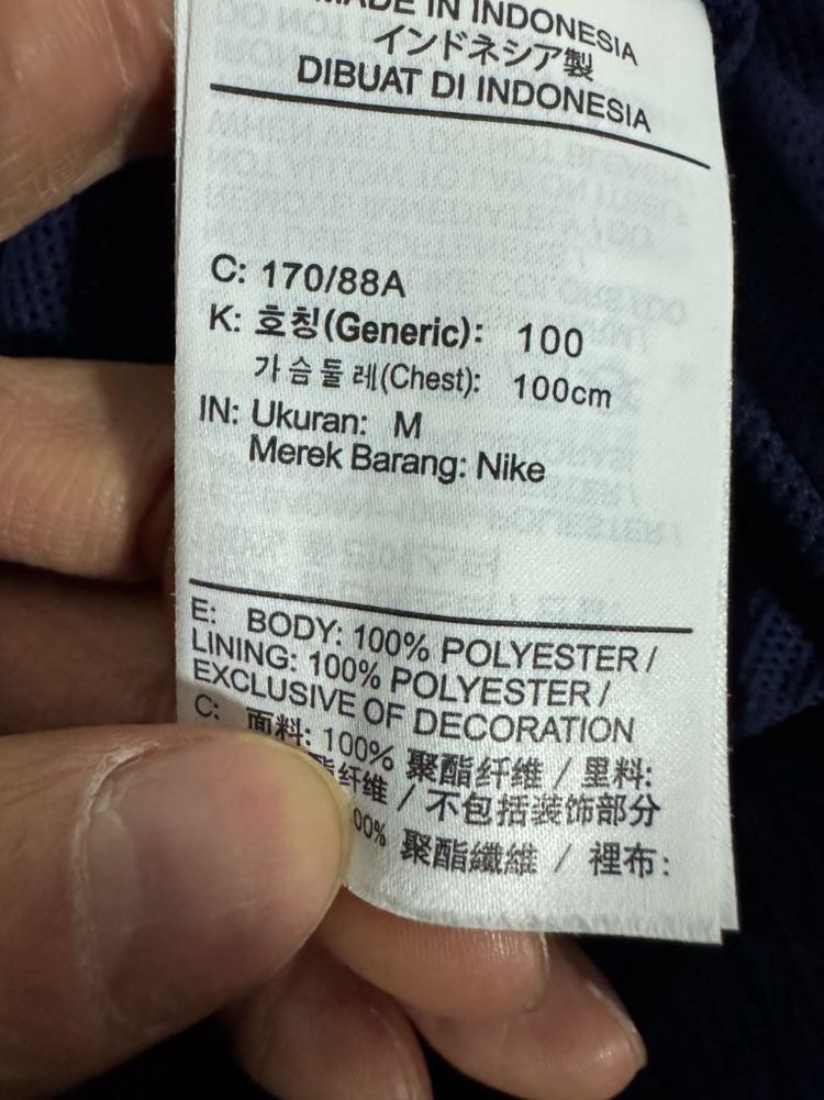 희귀!! 나이키 x 토트넘 빅 로고 윈드러너 반집업 M ~ L 네이비--3