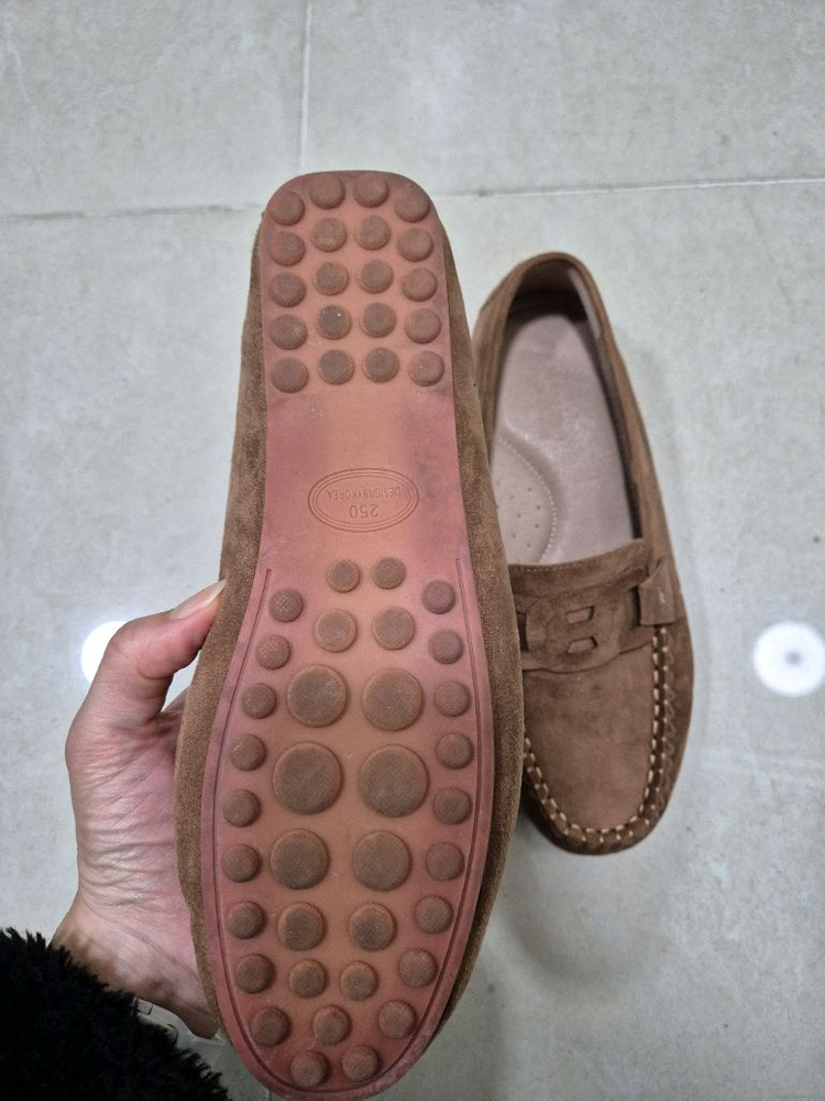 스웨이드 드라이브 로퍼 245~250--3