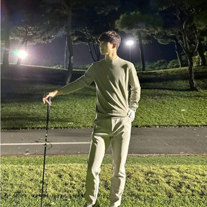 ANDAR 안다르 New 에어솔리드 맨즈 플러스 기모바지 남성팬츠 (실버베이지 XL) / 골프복 룰루레몬 나이키