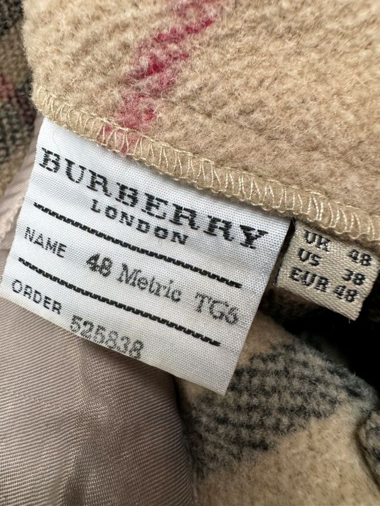 버버리 노바체크 울 더블코트 (100~105)--7