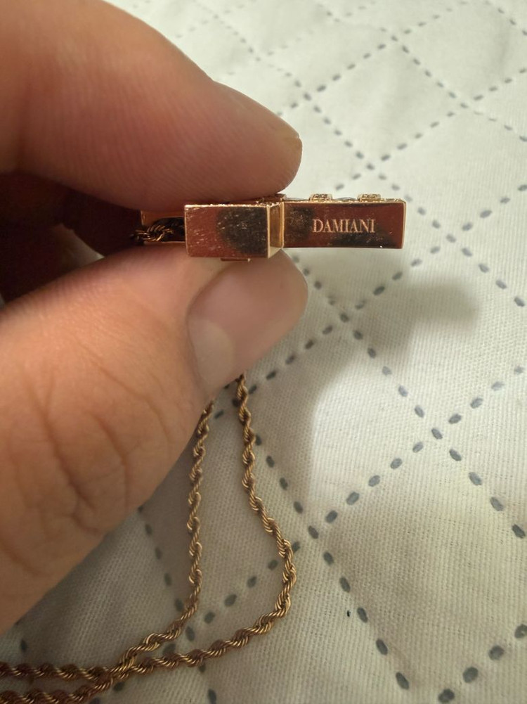 18k 다미아니 벨에포크 목걸이 로즈골드 라지--1