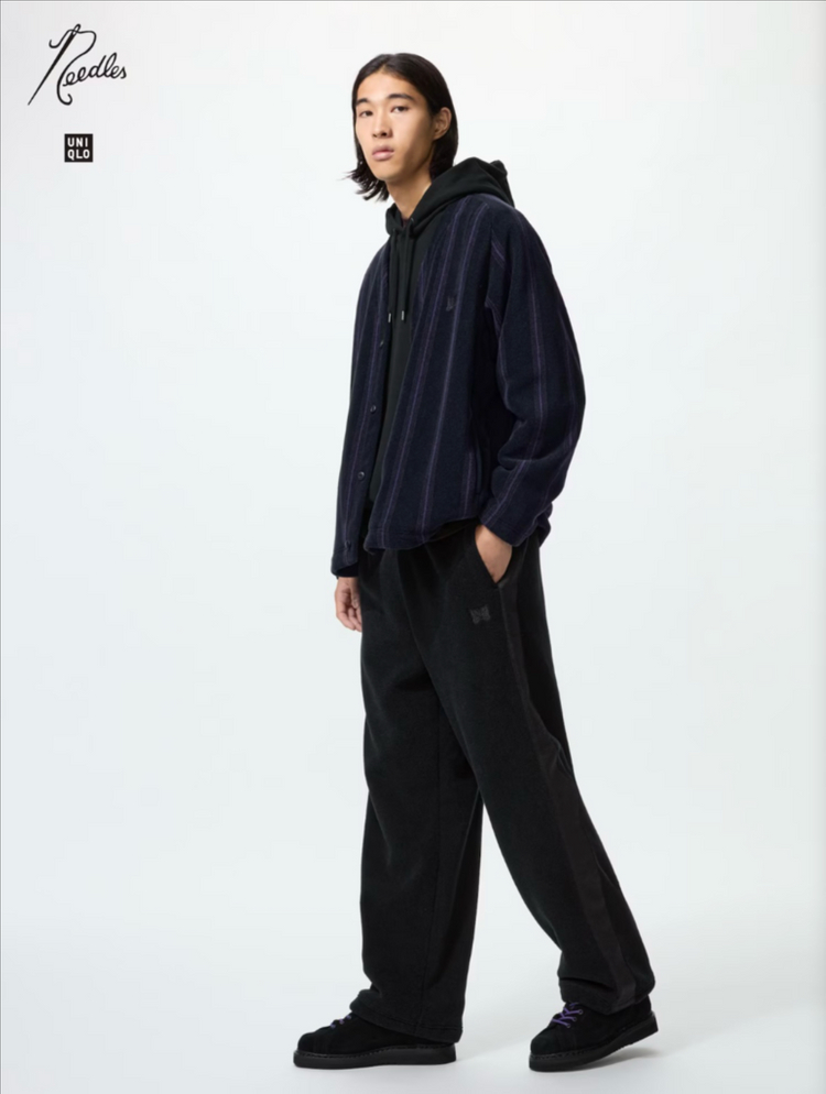 유니클로 니들스 콜라보 후리스와이드팬츠 (블랙/XXL사이즈)--1