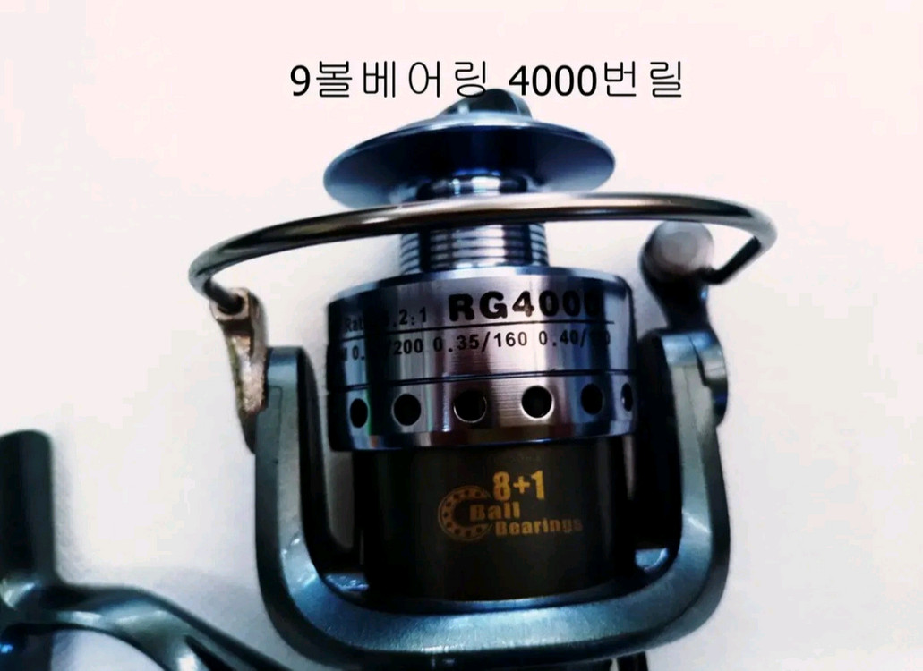 갑오징어.베스.다용도루어낚시대+9볼4000번릴+합사 이미지