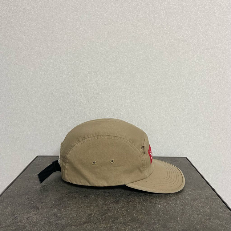 (OS) 슈프림 박스로고 캠프캡 모자 탄--2