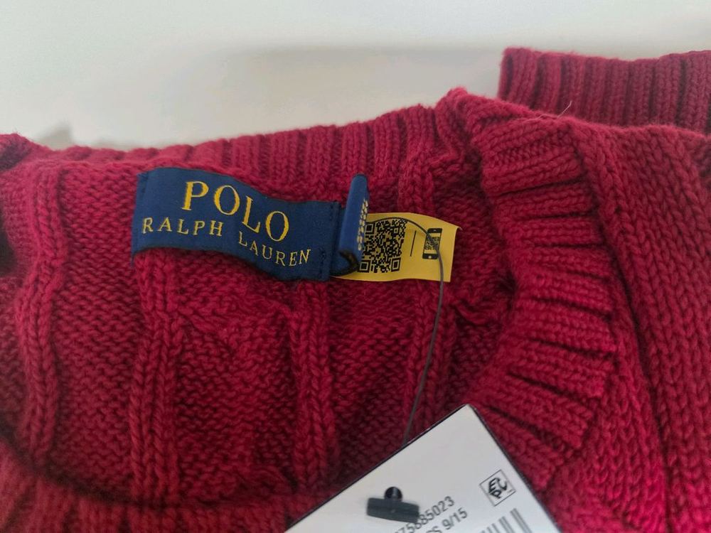 폴로 랄프로렌 맨즈 케이블 니트 코튼 스웨터 M 새상품 (QR정품인증가능한 텍)--3