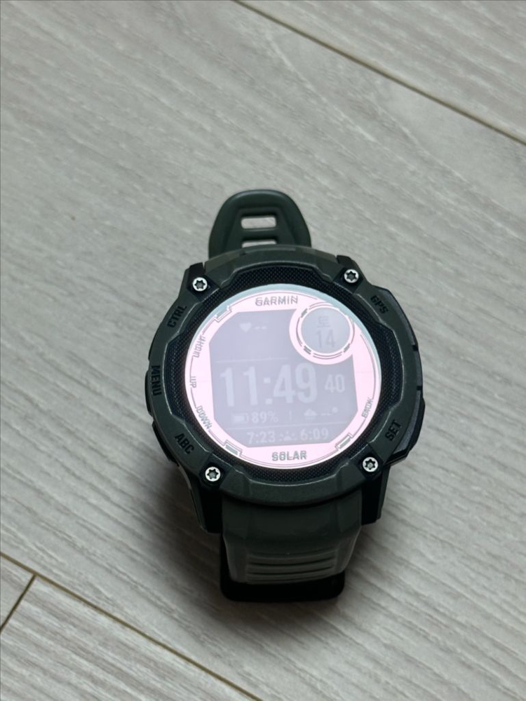 가민 인스팅트2X 모스 솔라 스마트워치--1