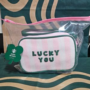 미개봉]스타벅스 2026 백투스쿨 포지티브 멀티 파우치 화장품 가방