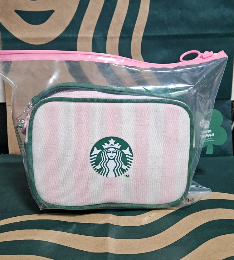 미개봉]스타벅스 2026 백투스쿨 포지티브 멀티 파우치 화장품 가방--1
