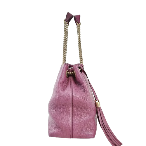 정품 구찌 소호 태슬 체인 숄더백 미듐--2