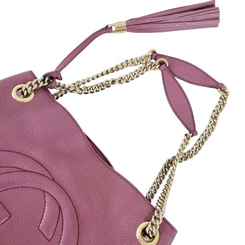 정품 구찌 소호 태슬 체인 숄더백 미듐--7